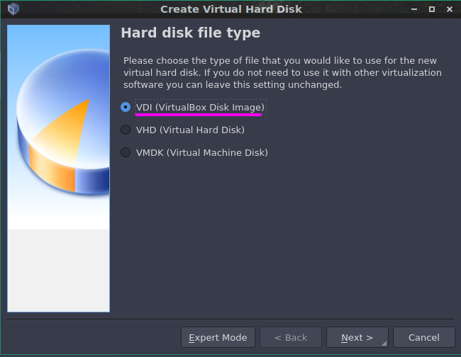 Biramo VDI (VirtualBox Disk Image)